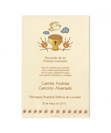 Santito de primera comunión