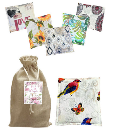 Almohadilla de semillas regalo dia de la mujer