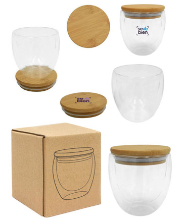 Taza tapa bambu