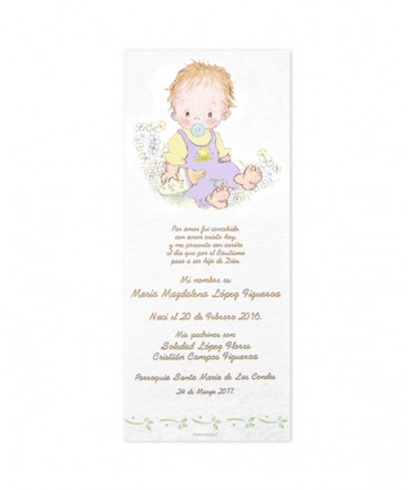 Santito marcalibro de bautizo