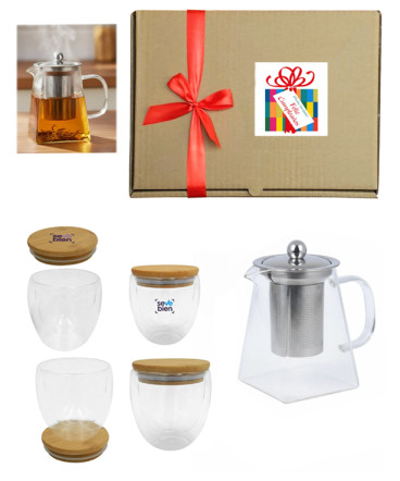 Set tetera y tazas regalo de cumpleaños