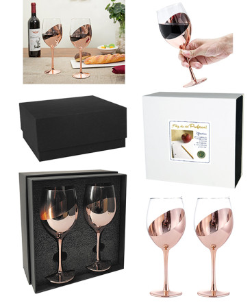 Set 2 copas de vino regalo Día del profesor