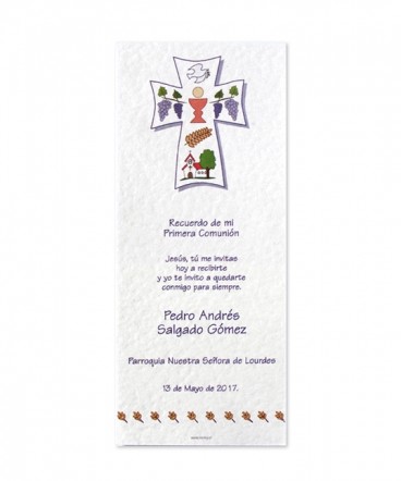 Santito marcalibro de primera comunión