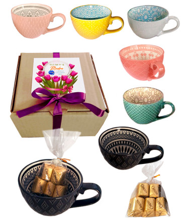 Tazón con bombones regalo dia de la madre