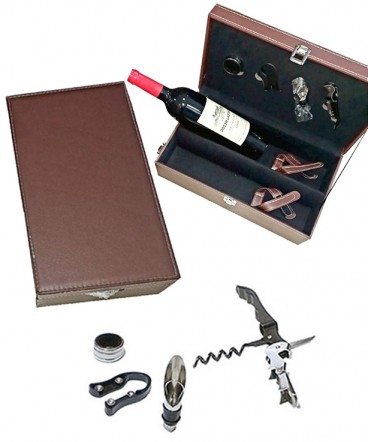 Caja de luxe set vino