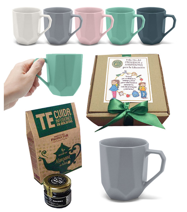 Set Taza Infusión dulce regalo dia del profesor