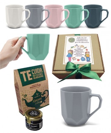 Set Taza Infusión dulce regalo dia del profesor