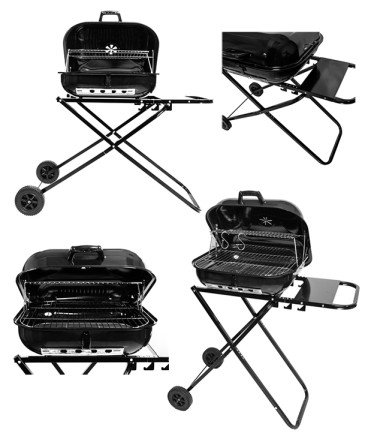 Parrilla plegable con Ruedas regalo fiestas patrias