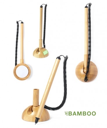 Bolígrafo Bambú con base