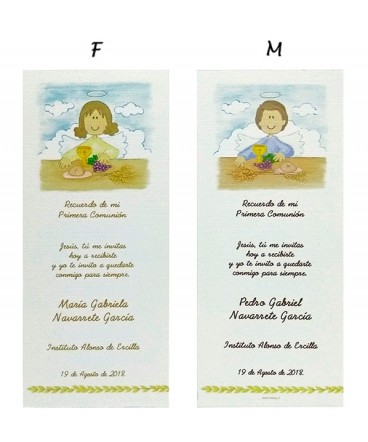 Santito marcalibro de primera comunión