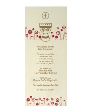 Santito marcalibro de confirmación