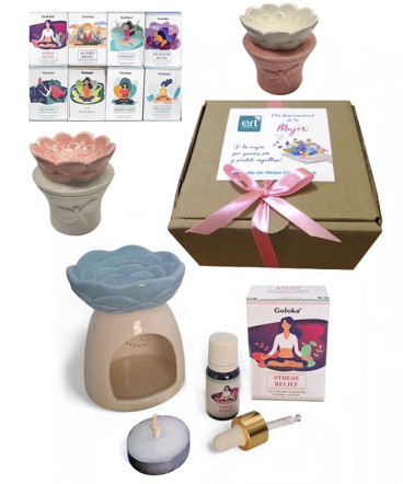 Set aromaterapia regalo dia de la mujer