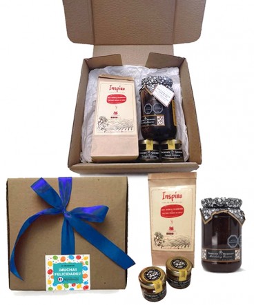 Pack café y dulces gourmet regalo dia del TEND