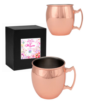 Tazón metálico regalo día de la mujer