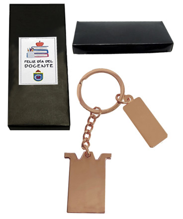 Llavero encobrizado regalo dia profesor