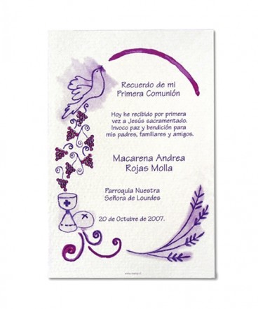 Santito de comunión