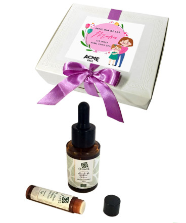 Aceite y bálsamo labial regalo dia de la madre