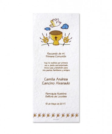 Santo marcalibro de Primera Comunión