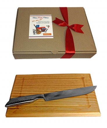 Tabla y cuchillo regalo fiestas patrias