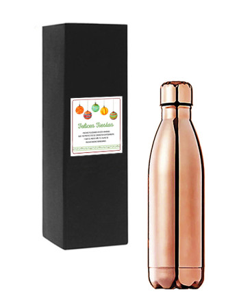 Botella cobrizado regalo de Navidad