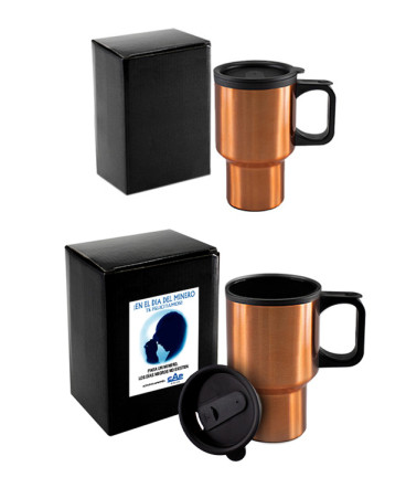 Mug cobre regalo dia del minero