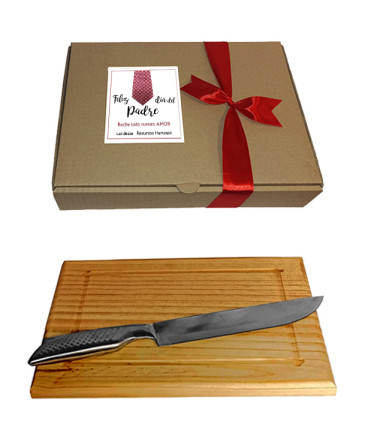 Tabla y cuchillo regalo dia del padre
