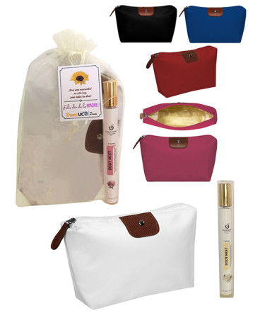 Necessaire con perfume regalo dia de la Mujer