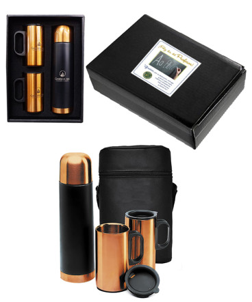 Set térmico encobrizado regalo dia profesor