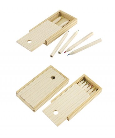 Set lapices de colores madera