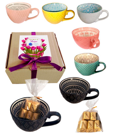 Tazón con bombones regalo dia mujer