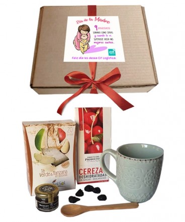 Kit Tazón Té frutos y dulce regalo día de la madre