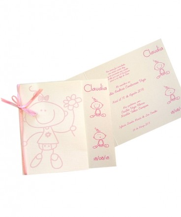 Santito o invitación de bautizo