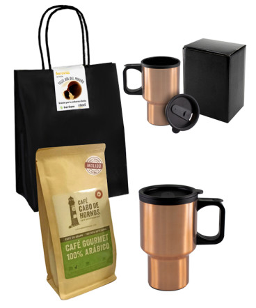 Cafe express y Mug regalo dia del minero