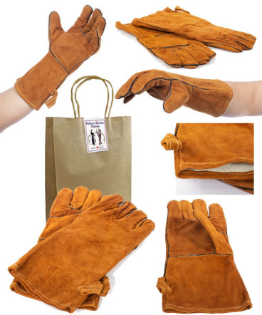 Guantes de Cuero Gamuza regalo fiestas patrias