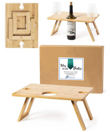 Mesa de vino regalo día del padre