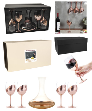 Kit de vino encobrizado regalo dia del profesor
