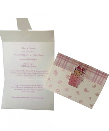 Tarjeta o Invitación de Bautizo