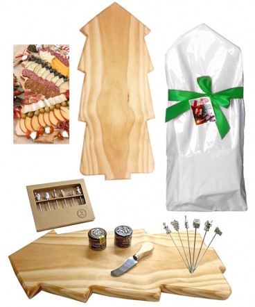 Tabla con set coctel regalo de navidad