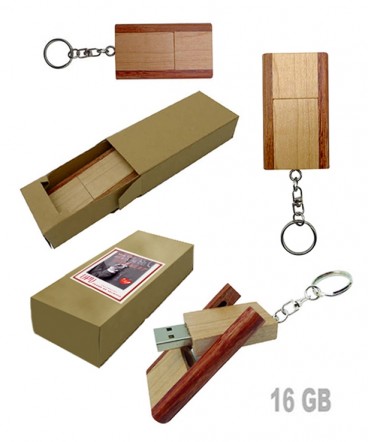 Pendrive llavero bamboo regalo dia del profesor