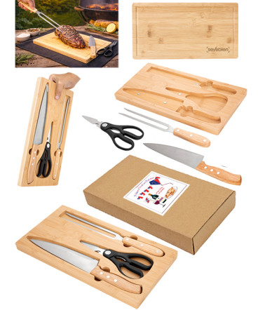 Set de asado BBQ regalo Fiestas Patrias