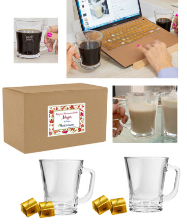 Set de tazas bombones regalo dia de la mujer