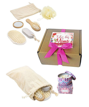 Set de Spa con vela regalo dia de la madre