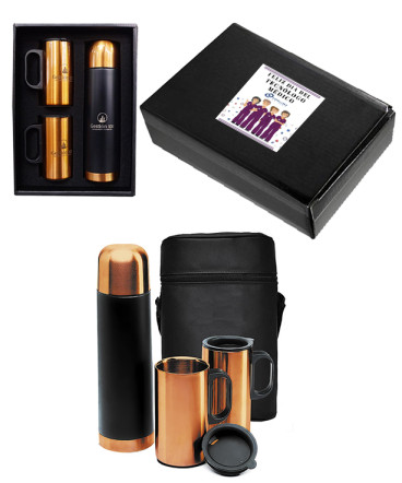 Set térmico encobrizado regalo tecnólogo médico
