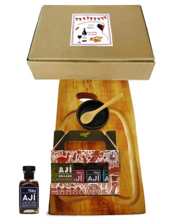 Kit pebre y tabla regalo fiestas patrias