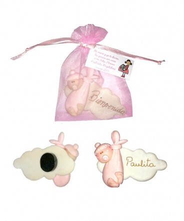 Bebe bolsa nube recuerdo de Baby Shower