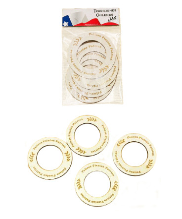 Pack 4 argollas regalo de fiestas patrias