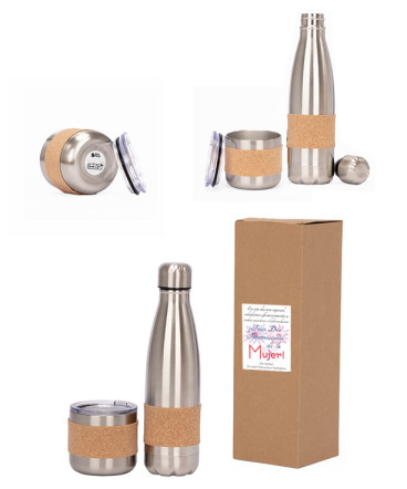 Set botella y mug Eco regalo dia de la mujer