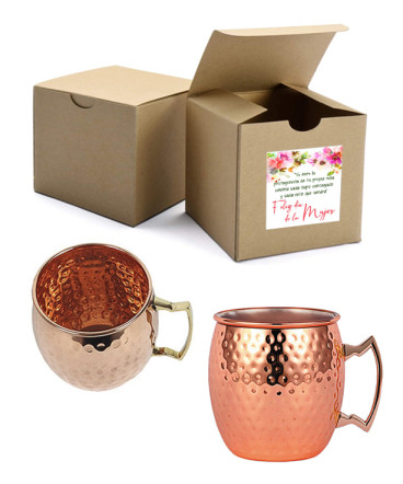 Tazón Encobrizado Martillado regalo dia de la mujer
