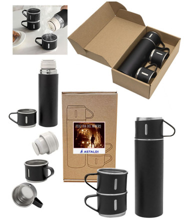 Set termo tazas regalo dia del minero