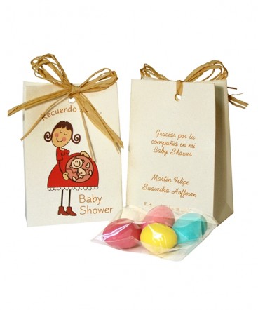 Bolso cinta mama recuerdo de Baby Shower